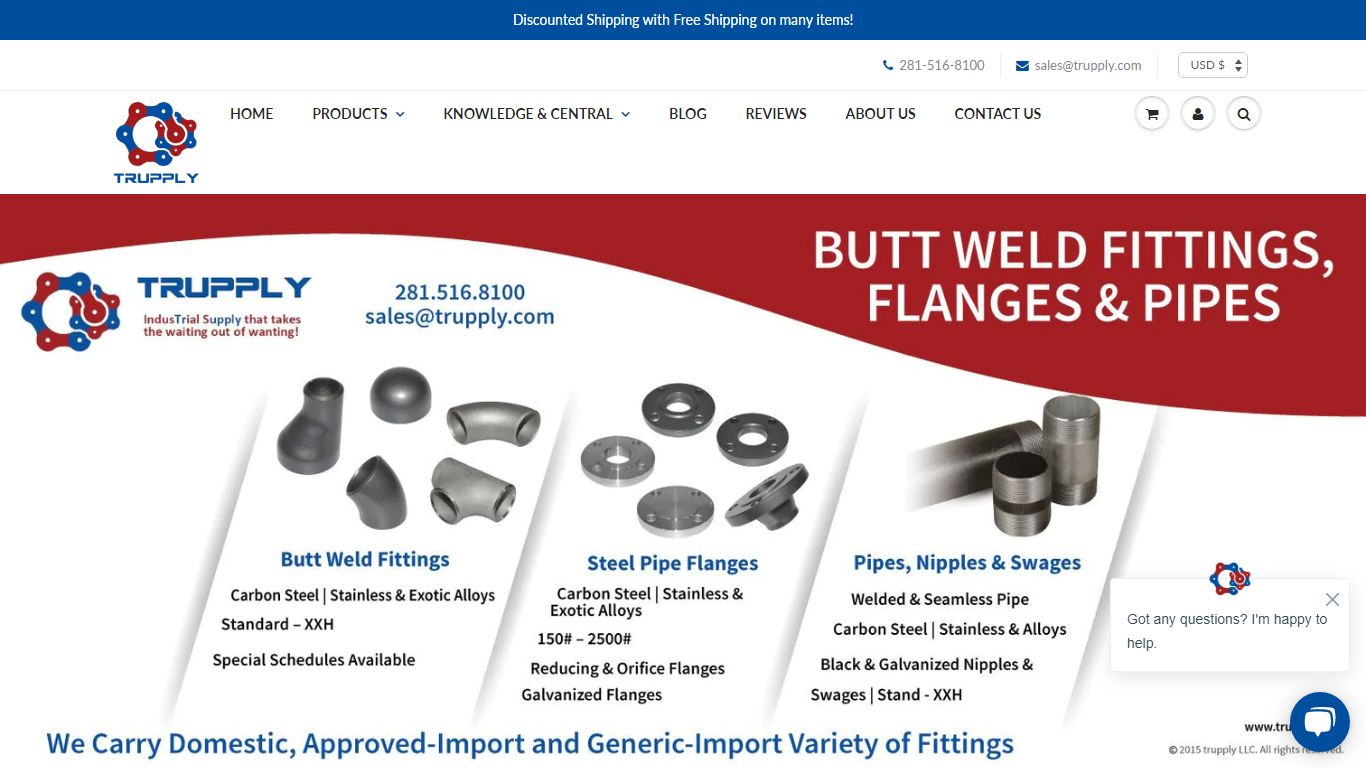 Dresser Couplings, Fittings, Flanges, Pipes - Trupply LLC